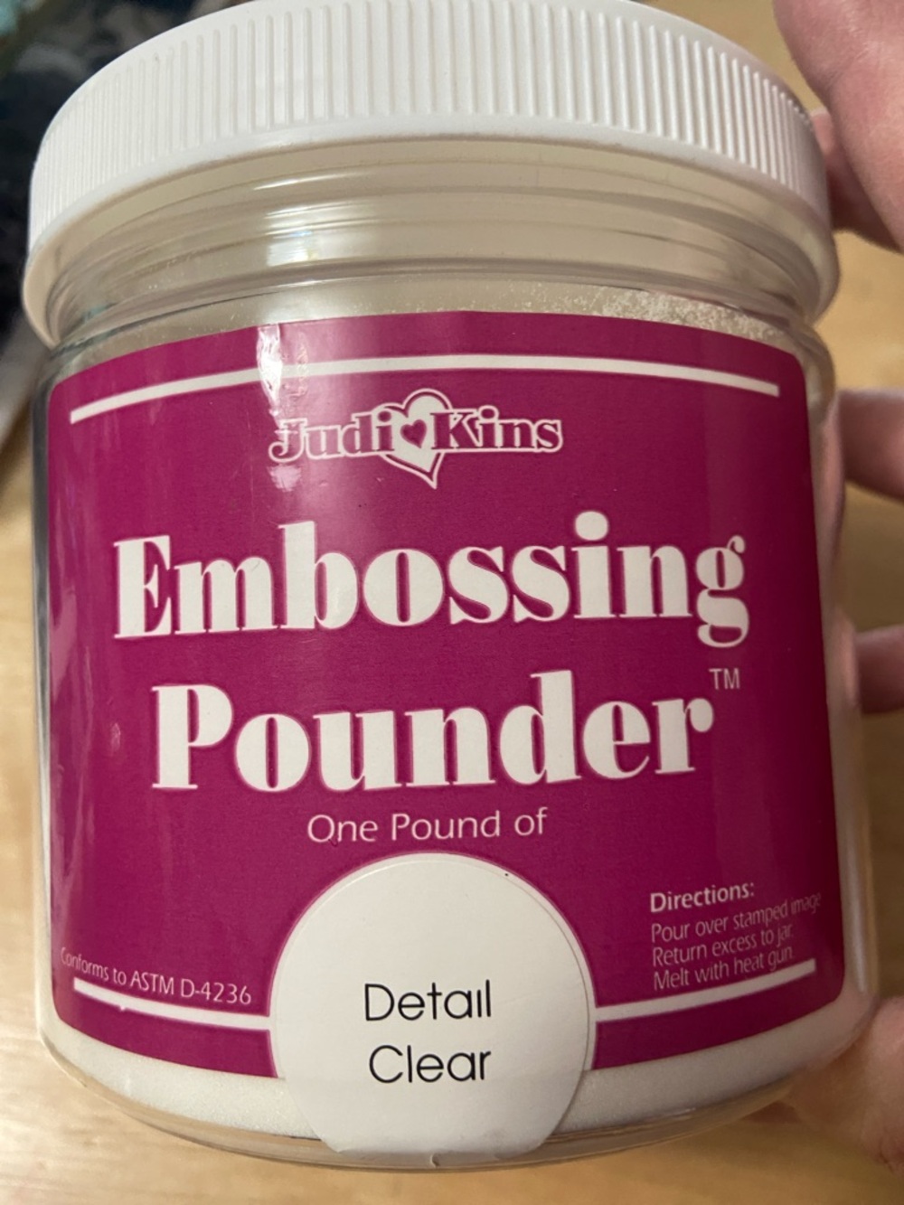 Embossing Powder - Detail Clear